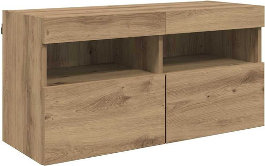Σύνθετο Σαλονιού Artisan Oak με Φωτισμό Μ40.5xΒ30xΥ90εκ.