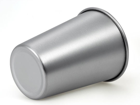 Glas Wasser aus Edelstahl in Silber Farbe 500ml