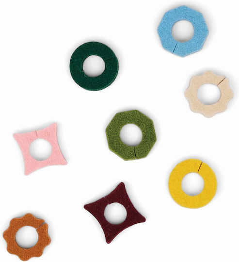 Σετ 8 Πολύχρωμα Διακριτικά Ποτηριών Link Felt Drink Tags Here's How
