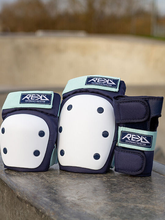REKD Protective Gear Set for Rollers Blue