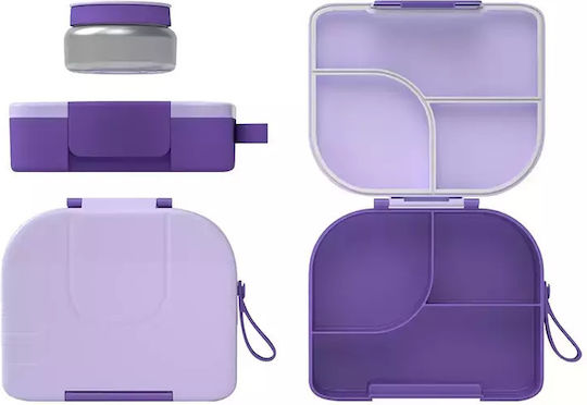Pandaboo Lunchbox Isolierte Lunchbox Kunststoff Gray 1Stück