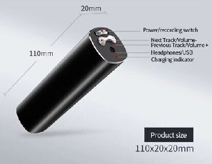 MAT Abhörwanze Mit Kapazität von 32GB
