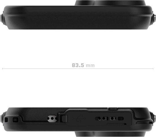 Ghostek Nautical Slim 360 Full Cover Πλαστικό / Σιλικόνης 2mm Αδιάβροχο Μαύρο (iPhone 17)