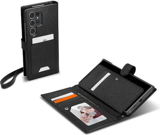 Spigen Портмоне Изкуствена кожа Тъмносин (Galaxy S24+)