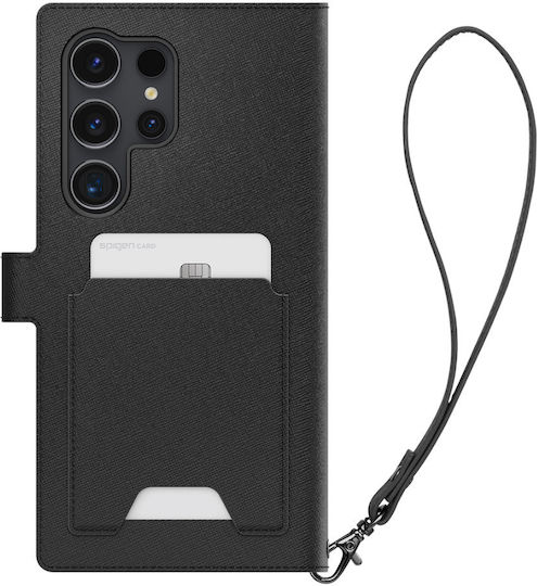 Spigen Портмоне Изкуствена кожа Тъмносин (Galaxy S24+)