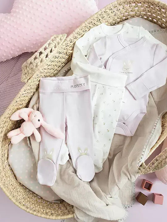 Комплект Детски Клин Дълги White and Purple