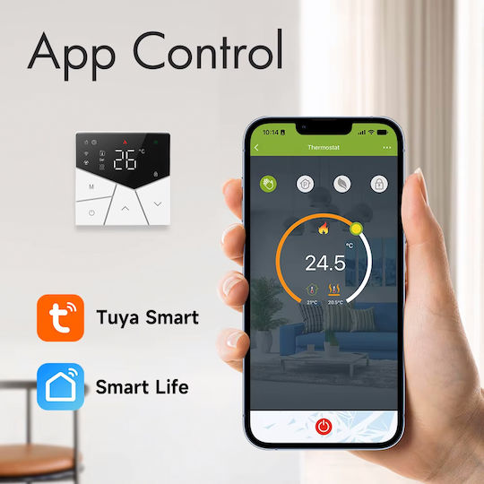 Termostat Digital Încastrat Smart cu Wi-Fi