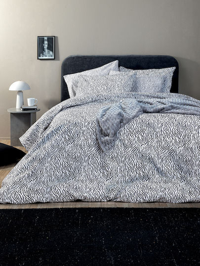 Palamaiki Set Față de Pernă cu plic de acoperire Gri 52x72cm.