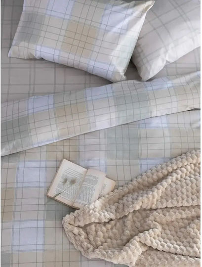 Palamaiki Duvet Cover Set Cotton Queen with 2 Pillowcases 240x250 Fahion Life Fl6283 Multicolored