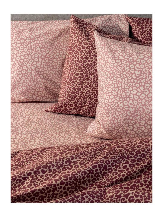 Palamaiki Duvet Cover Set Cotton Single with Pillowcase 170x250 Fashion Life Pn Pink