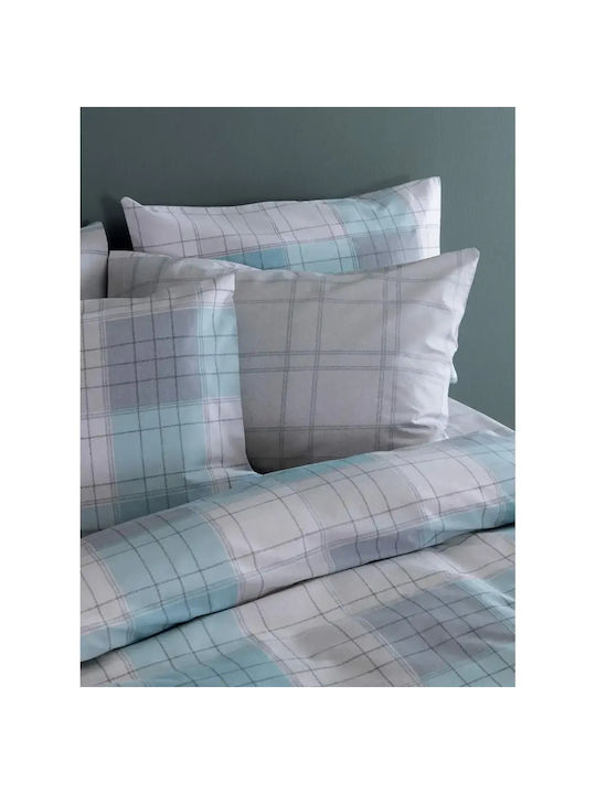Palamaiki Duvet Cover Set Cotton Queen with 2 Pillowcases 240x250 Fashion Life Fl6282 Multicolored