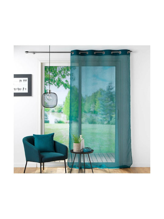 Atmosphera Sofa-Kissen aus Samt Petrol Blau 50x50cm