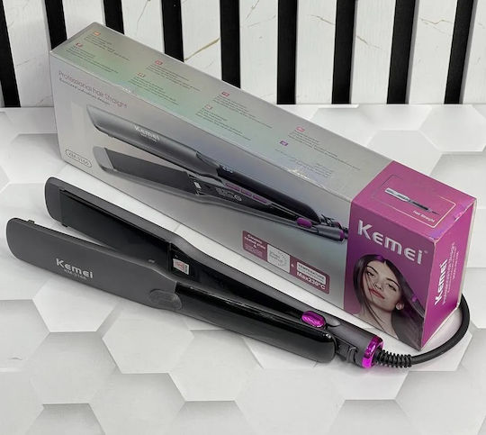 Kemei KM-3166 Πρέσα Μαλλιών με Κεραμικές Πλάκες 40W