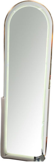 Iliadis Τοξωτός Λευκός & LED Φωτισμό 170x50cm