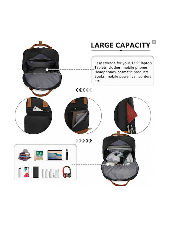 Miss Lulu Backpack Μαύρο