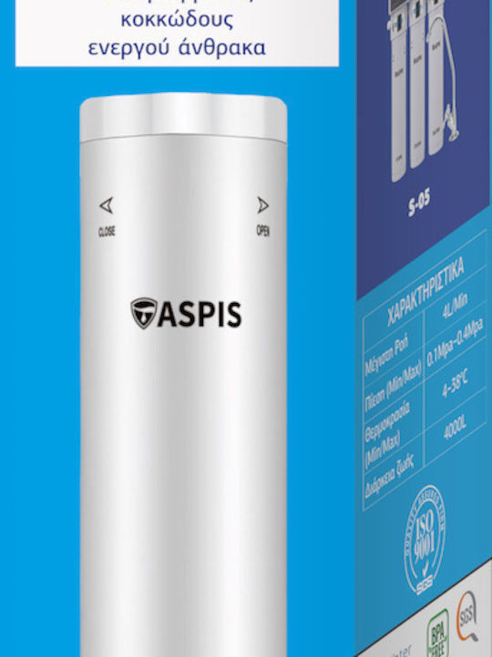 ASPIS Water Filter Replacement for Faucet made of Activated Carbon GAC-SF05
