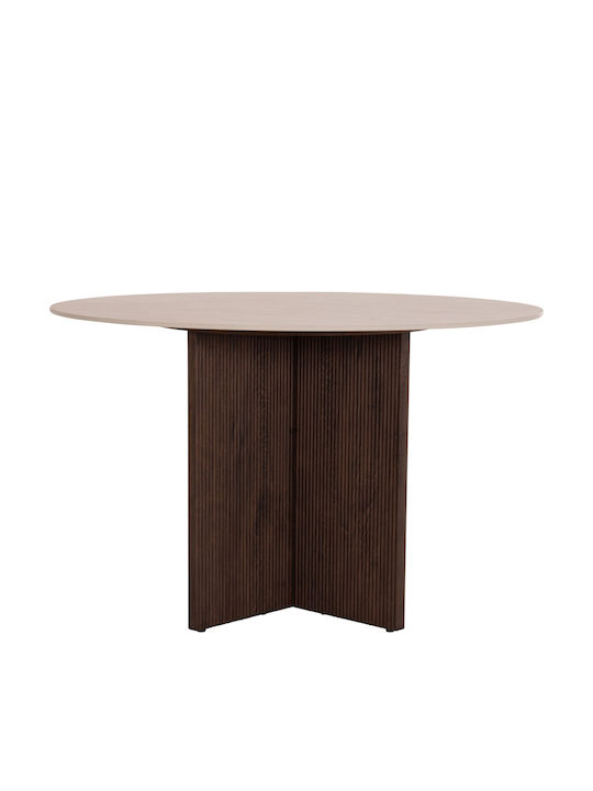 Rund Tisch Speisesaal Travertine 120x120x76cm