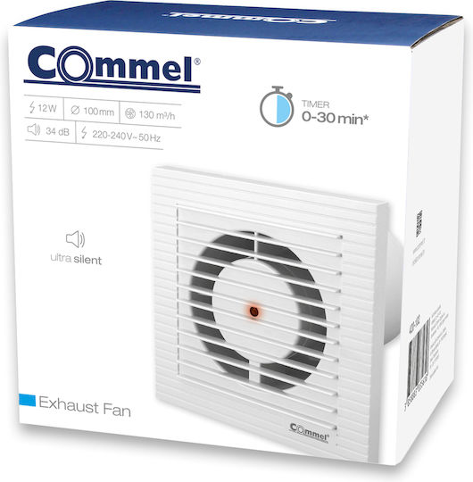 Commel COBF100 Wandmontage Ventilator 100mm Weiß
