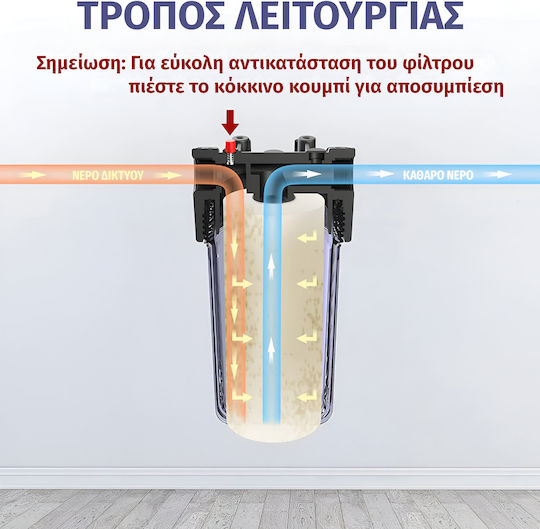 ASPIS Water Filtration System Single Central Supply Micron 3/4'' 17-105-010