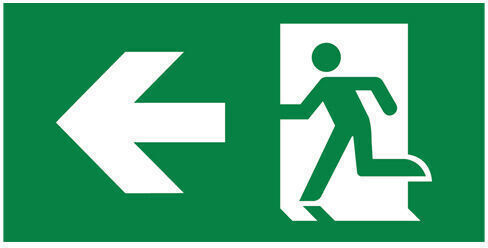 Braytron Self-adhesive Sign Exit BC14-01315