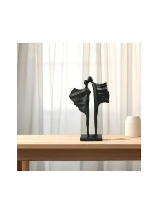 ForHome Dekorativ Statuette aus Polyresin in Black 18x6x28cm 1Stück