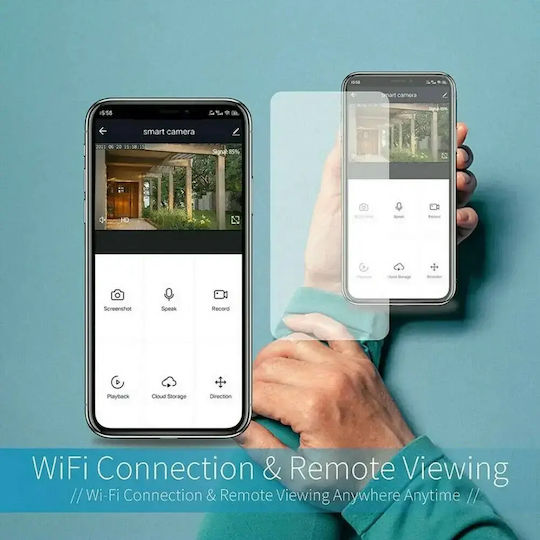 381081 IP Überwachungskamera Wi-Fi Full HD 1080p Wasserdicht mit Lautsprecher