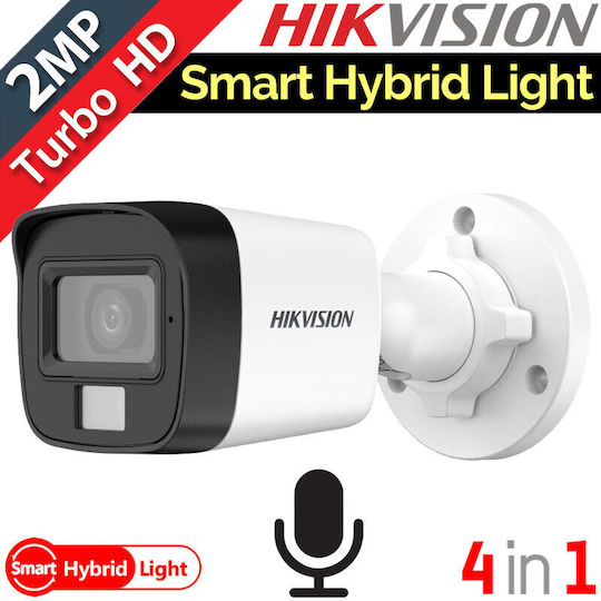 Hikvision DS-2CE16D0T-LPFS CCTV Surveillance Camera Full HD 1080p Waterproof with Two-Way Communication and Lens 2.8mm