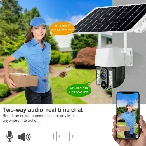 Andowl Q-V9 IP Überwachungskamera Wi-Fi Full HD 1080p Wasserdicht Batteriebetrieben mit Zwei-Wege-Kommunikation