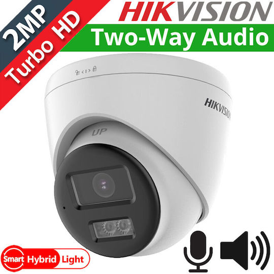 Hikvision DS-2CE78D0T-LTS CCTV Surveillance Camera Full HD 1080p Waterproof with Two-Way Communication and Lens 2.8mm