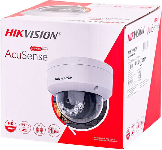 Hikvision DS-2CD2123G2-LIS2U IP Surveillance Camera Wi-Fi Full HD 1080p Waterproof with Microphone and Lens 2.8mm