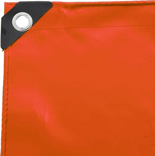 vidaXL Waterproof Tarpaulin 650gr/m² 6x5m. Heavy Duty Orange