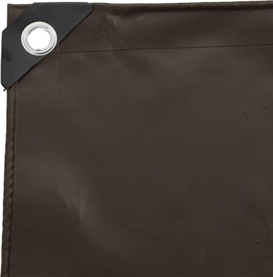 vidaXL Waterproof Tarpaulin 650gr/m² 6x3m. Heavy Duty Brown