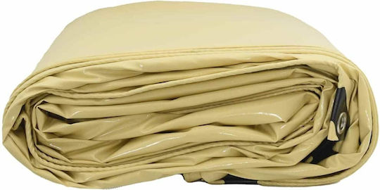 vidaXL Waterproof Tarpaulin 650gr/m² 5x5m. Heavy Duty Beige