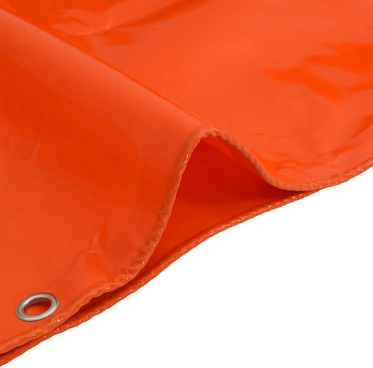 vidaXL Waterproof Tarpaulin 650gr/m² 8x5m. Heavy Duty Orange