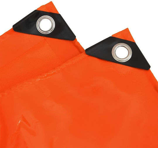 vidaXL Waterproof Tarpaulin 650gr/m² 6x3m. Heavy Duty Orange