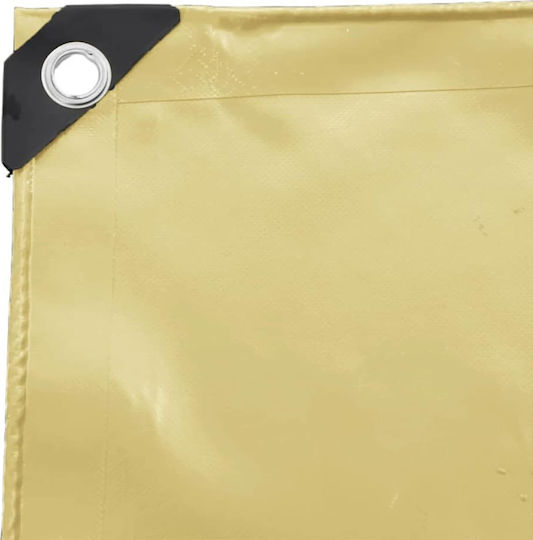 vidaXL Waterproof Tarpaulin 650gr/m² 6x3m. Heavy Duty Beige