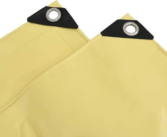 vidaXL Waterproof Tarpaulin 650gr/m² 6x5m. Heavy Duty Beige
