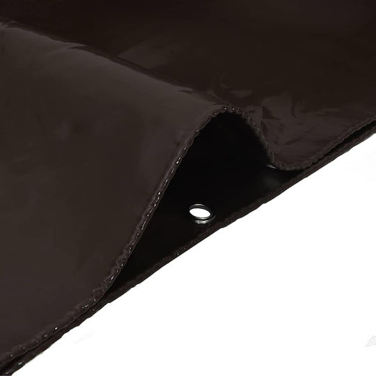 vidaXL Водоустойчив Брезент 650гр/кв.м 7x5м. Тежък товар Кафяв