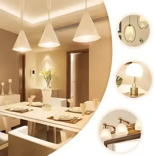 Aigostar Λάμπα LED 6W για Ντουί E27 και Σχήμα A60 Θερμό Λευκό 480lm