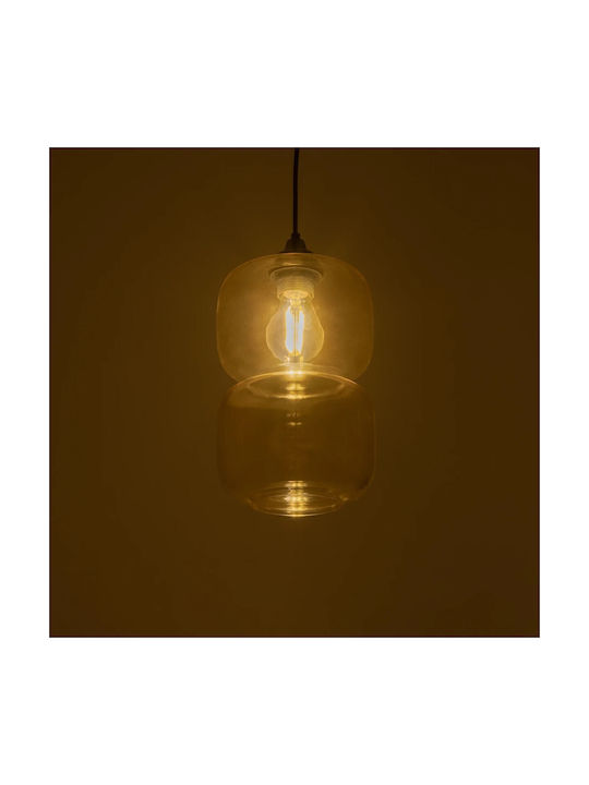 GloboStar Pendant Light Multicolour with Crystals for Socket E27 17x17x25cm