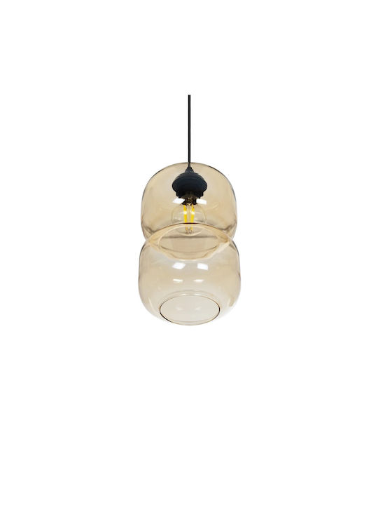 GloboStar Pendant Light Multicolour with Crystals for Socket E27 17x17x25cm