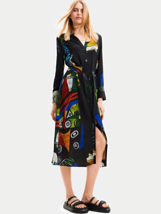 By M. Christian Lacroix Midi Shirt Dress Black