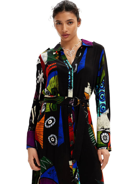 By M. Christian Lacroix Midi Shirt Dress Black