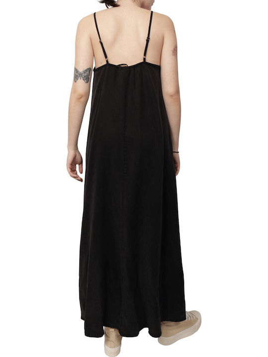 Summer Maxi Dress Black Denim