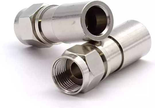 Televes 4104 Ștecher Coaxial masculin Argintiu