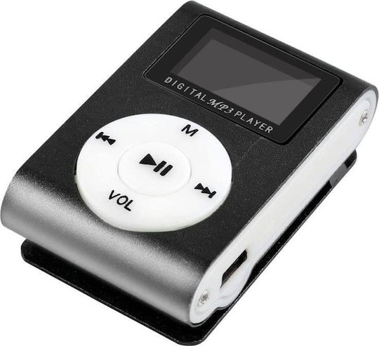 Setty Portable Mini MP3 Player (32GB) με Οθόνη LCD 1" Μαύρο