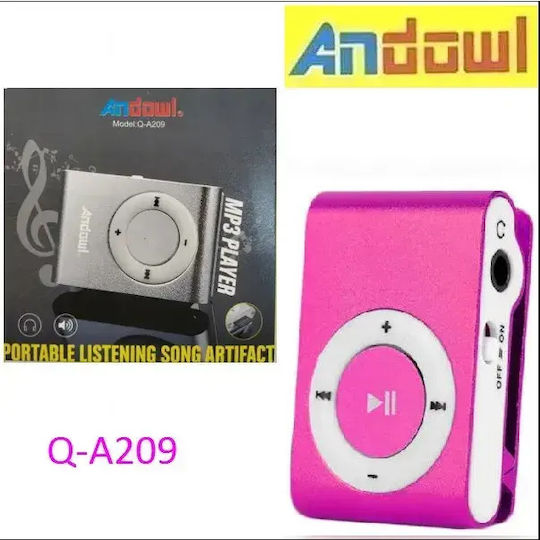 Andowl Q-a209 MP3 Player (16GB) Ροζ