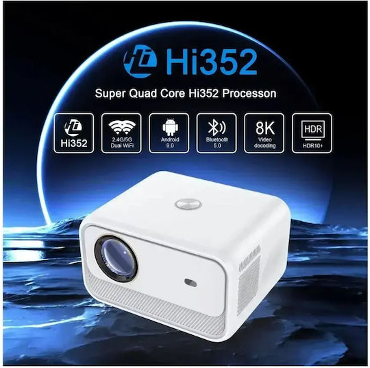 TN-CY900 Projector LCD Λάμπας LED με Ενσωματωμένα Ηχεία