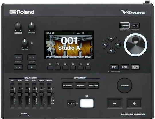 Roland Ηλεκτρονικά Ντράμς TD516 σε Μαύρο Χρώμα