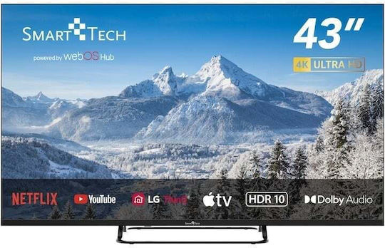 Smart Tech Smart Τηλεόραση 43" 4K UHD LED 43UW02V HDR (2025)